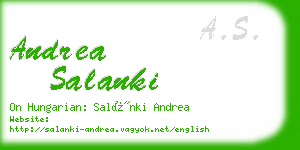 andrea salanki business card